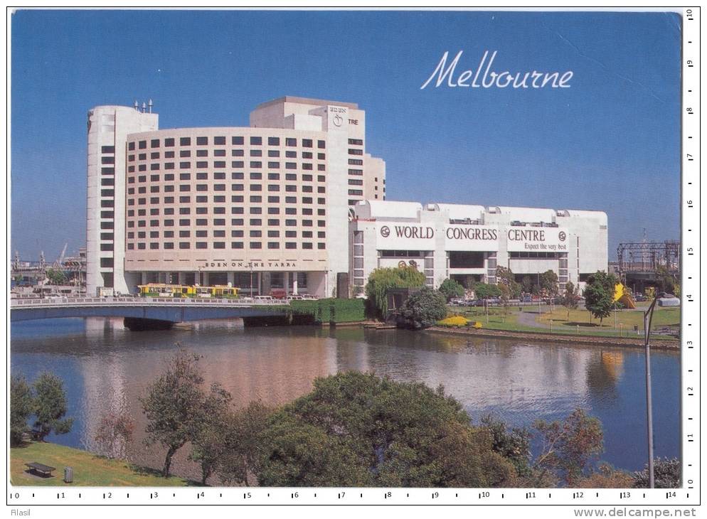 SI53D World Congress Centre - Melbourne Victoria Australia Post Card Viaggiata Usata Par Avion  1994 - Melbourne