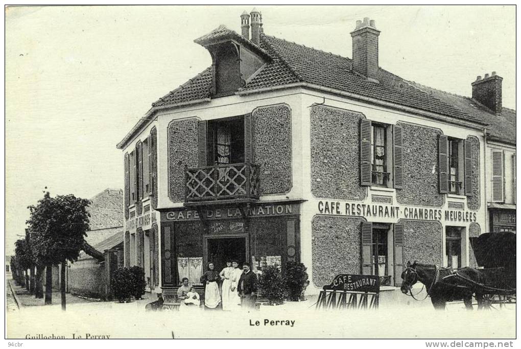 CPA(78)  LE PECQ       (café De La Nation) - Le Perray En Yvelines