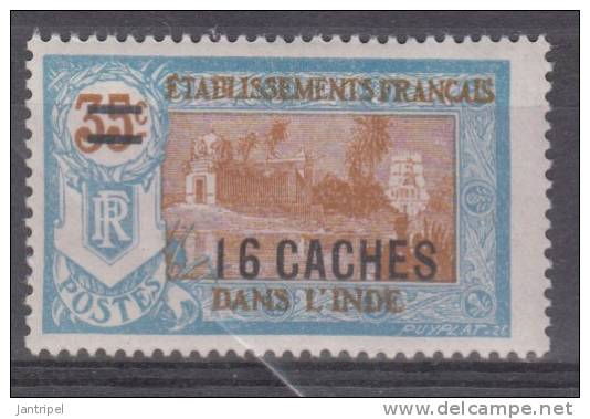 FRENCH  INDIE    1927  16 C/ 35     MH - Other & Unclassified