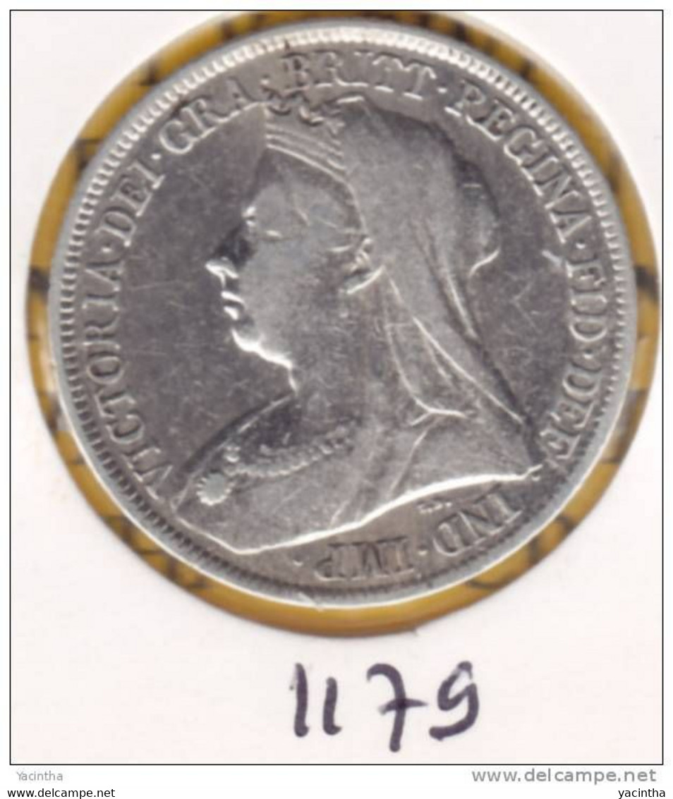 @Y@   Groot Britannie  1 Shilling 1897   (1179)  Zilver / Ag / Prata  KM 780 - I. 1 Shilling