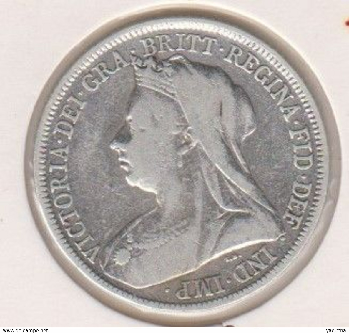 @Y@   Groot Britannie  1 Shilling 1896   (1181)  Zilver / Ag / Prata  KM 780 - I. 1 Shilling