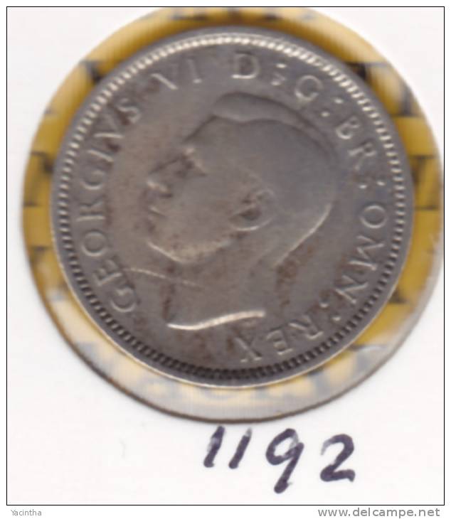 @Y@   Groot Britannie  Six Pence 1944   (1192)  Zilver / Ag / Prata - H. 6 Pence