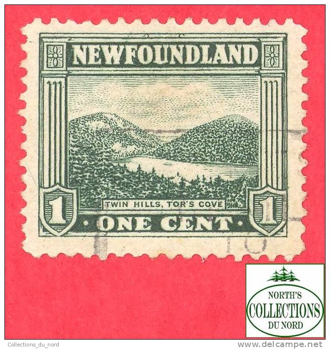 Canada  Newfoundland # 131  Scott /Unisafe - O - 1  Cent - Twin Hils - Dated 1923-24 / Collines Jumelles - 1908-1947