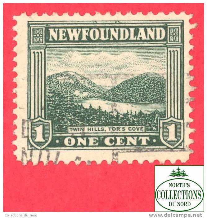 Canada  Newfoundland # 131  Scott /Unisafe - O - 1  Cent - Twin Hils - Dated 1923-24 / Collines Jumelles - 1908-1947