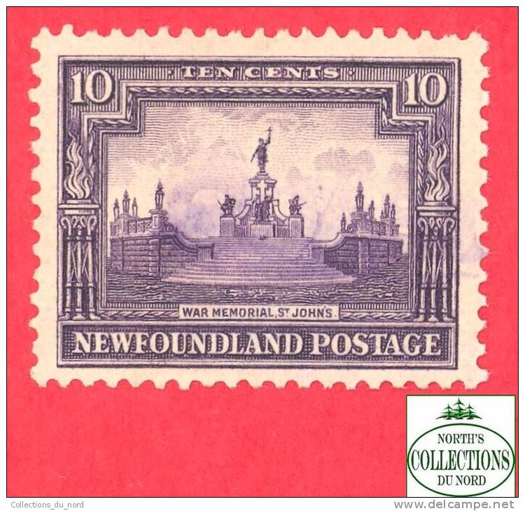 Canada  Newfoundland # 153 Scott /Unisafe - O -10  Cents - War Memorial - Dated 1928 - 1908-1947