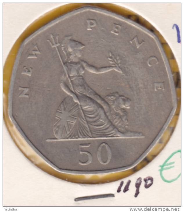 @Y@   Groot Britannie  50 New Pence  1969   (1190) - I. 1 Shilling