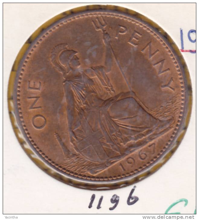 @Y@   Groot Britannie   1  Penny   1967    (1196) - 1 Penny & 1 New Penny