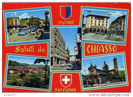 Saluti Da Chiasso - Viaggiata Mancante Di Affrancatura Formato Grande - Chiasso