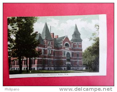 Stevens Point WI  High School  1912   Cancel  --- Ref 441 - Andere & Zonder Classificatie