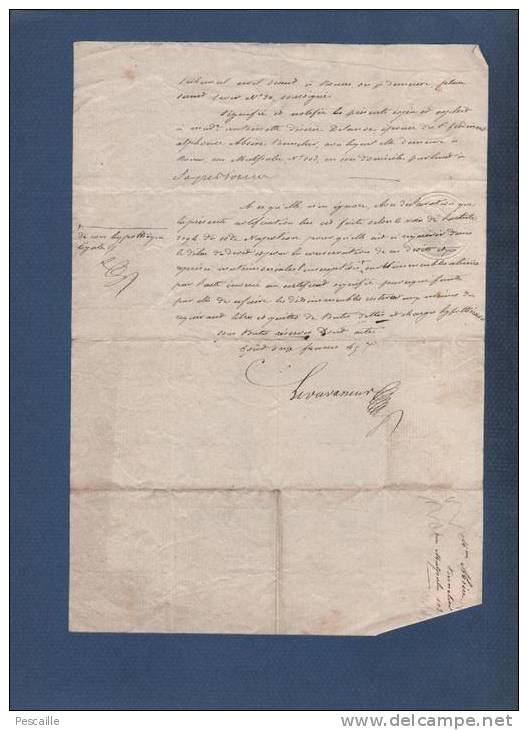 76 SEINE MARITIME - ACTE DATE DE 1853 - PETIT COURONNE - ROUEN - PURGE D'HYPOTHEQUES - Manuscripts