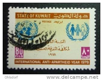 KUWAIT 1978: Scott 767 / Y&amp;T 793  / Mi 809 / SG 810, Anti-Apartheid Year, O - FREE SHIPPING ABOVE 10 EURO - Koeweit