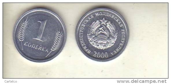 Moldavia - Transnistria - 1 Kopeek 2000 Unc - Moldavië