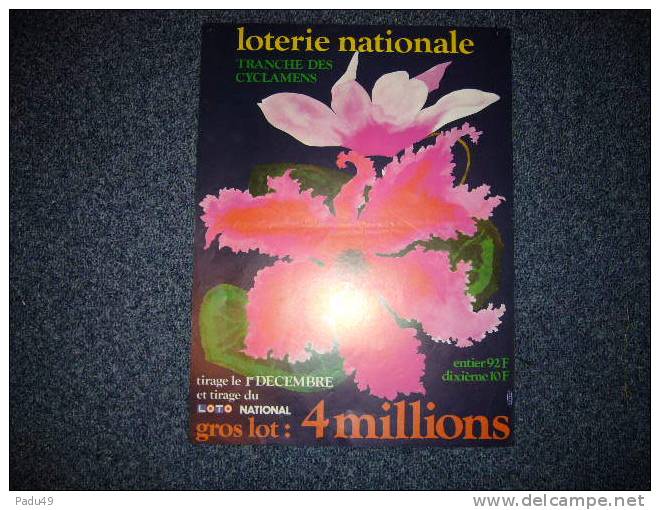 1affiche Loterie NATIONALE - Affiches