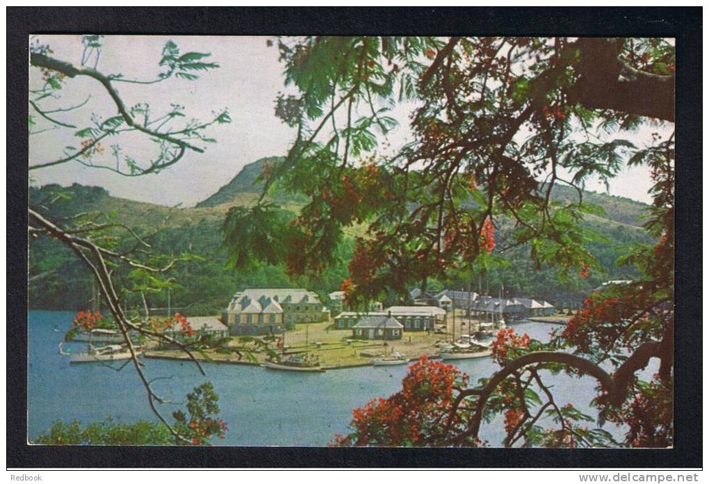 RB 839 -  Postcard The Dockyard From Clarence House Antigua West Indies - Antigua & Barbuda