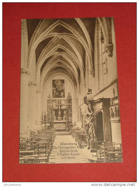 ALSEMBERG  -  De Hertogelijke Kerk Binnen Beuk - L´église Ducale Nef Droite  - ( 2 Scans ) - Beersel