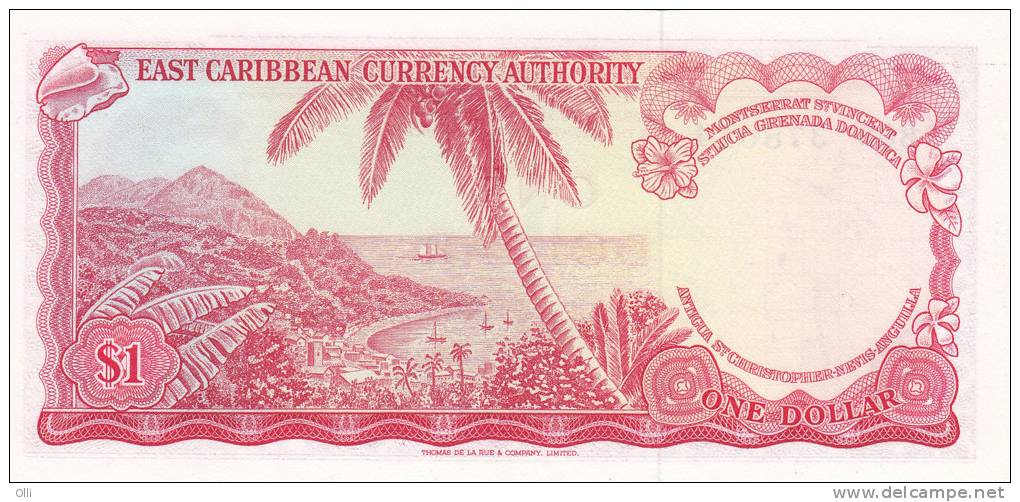 EAST CARIBBEANS $1 DOLLAR 1965 ***UNC*** P-13f - Caraïbes Orientales