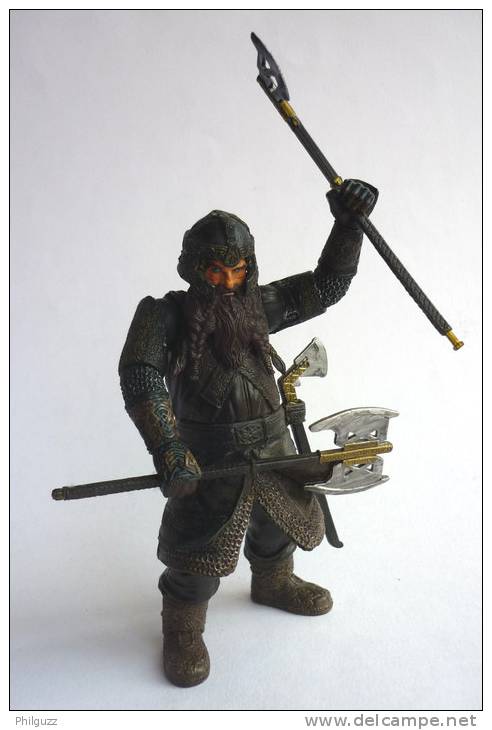 FIGURINE LORD OF THE RING - SEIGNEUR DES ANNEAUX - TOY BIZ - GIMLI - LES 2 TOURS - Lord Of The Rings