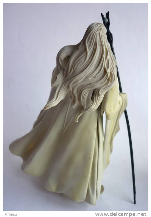 FIGURINE LORD OF THE RING - SEIGNEUR DES ANNEAUX - TOY BIZ - SARUMAN - TENUE BLANCHE - Il Signore Degli Anelli