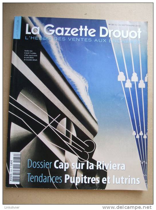 Catalogue LA GAZETTE DROUOT N° 32 De 2010 - Verzamelaars