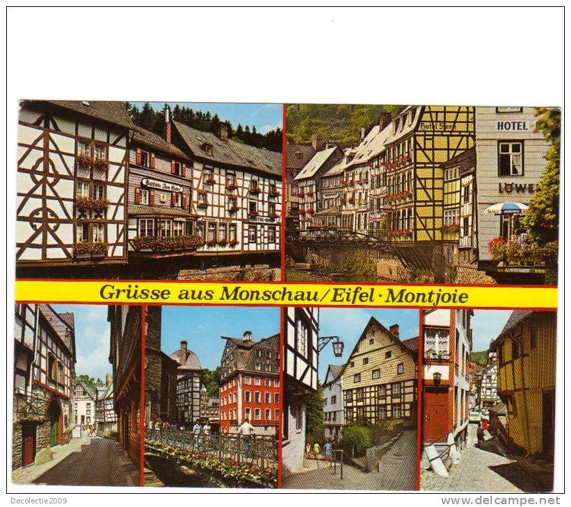 ZS21292 Bad Aachen Monschau Eifel Montjoie Multiviews Not Used Perfect Shape Back Scan At Request - Monschau