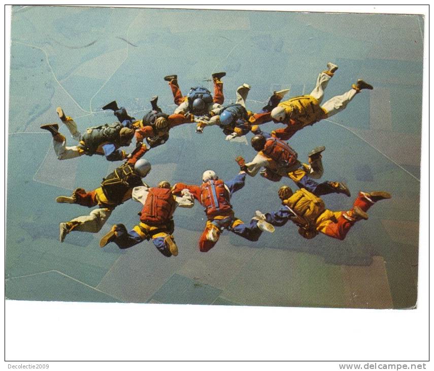 B57928 Parachutists Paratroops Icarius Group France Used Perfect Shape Back Scan At Request - Paracadutismo