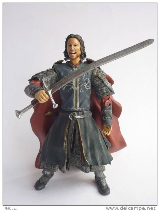 FIGURINE LORD OF THE RING - SEIGNEUR DES ANNEAUX - TOY BIZ - ARAGORN PELENNOR - - Il Signore Degli Anelli