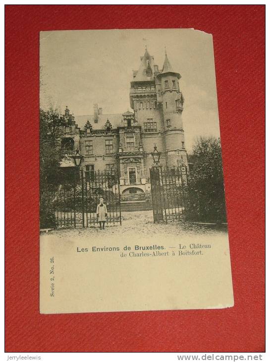 BRUXELLES  - WATERMAEL-BOITSFORT - Le Château De Charles-Albert   - ( 2 Scans ) - Watermaal-Bosvoorde - Watermael-Boitsfort