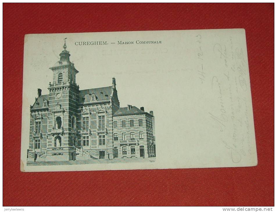 BRUXELLES  -  CUREGHEM  -  Maison Communale   -  1903  - ( 2 Scans ) - Anderlecht