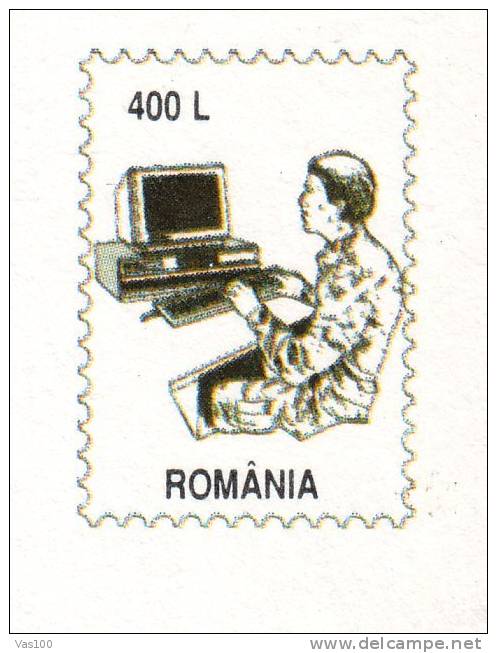 COMPUTER, A WORLD IN A SINGLE HOUSE, 1998, CARD STATIONERY, ENTIER POSTAL, UNUSED, ROMANIA - Informatique