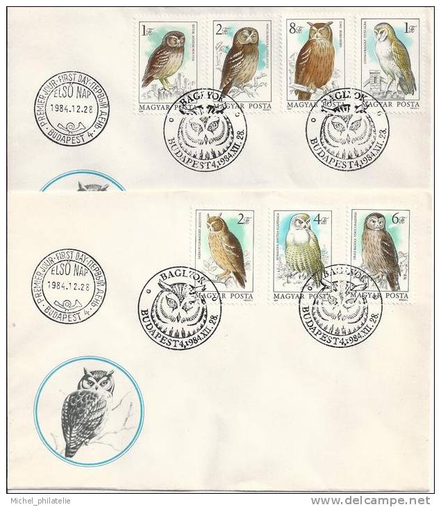 Hongrie, Protection De La Nature, Hiboux - Postmark Collection