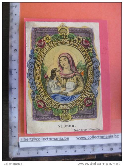 ST ANNA    1840 Printed In Prag By Drucck. Verlag KOPPE - Very High Quality Early Litho With Varnish - Andachtsbilder
