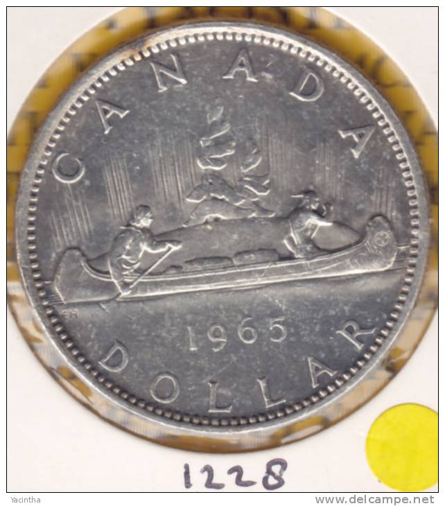 @Y@   Canada  1 Dollar  1965   (1228)    Zilver - Canada