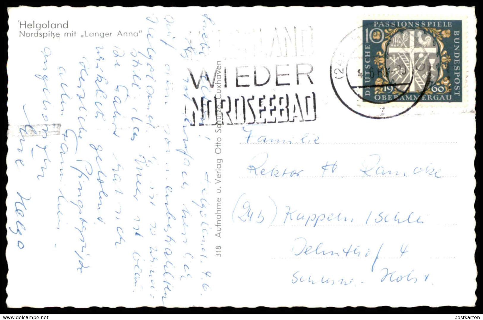 ÄLTERE POSTKARTE HELGOLAND NORDSPITZE MIT LANGER ANNA Lange Anna Postcard Cpa AK Ansichtskarte - Helgoland