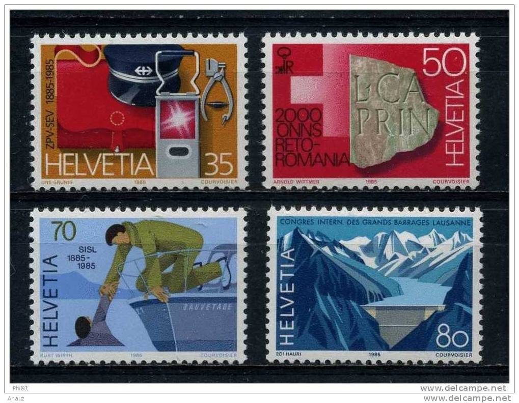 SUISSE.1985.COMMEMORATIFS       ET EUROPA.. (YVERT N° 1219-1224) - Neufs