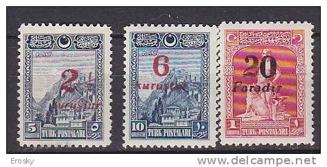 PGL AC205 - TURQUIE Yv N°741/43 * - Unused Stamps