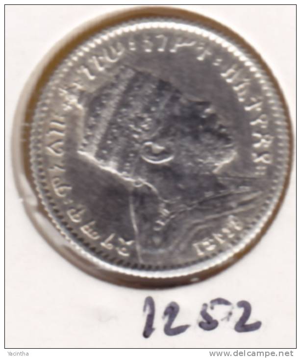 @Y@   Ethiopie   Gersh  1903     (1252)  Zilver - Ethiopie