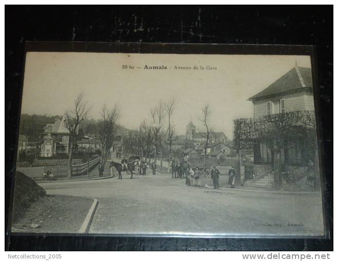 AUMALE - AVENUE DE LA GARE - ATTELAGES - 76 SEINE ET MARNE - Aumale