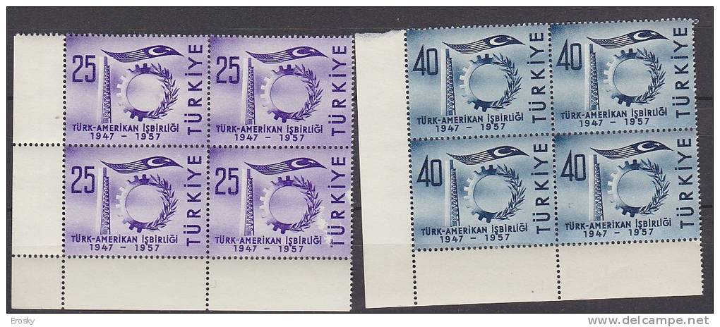 PGL AC230 - TURQUIE Yv N°1322/23 ** BLOQUES - Unused Stamps