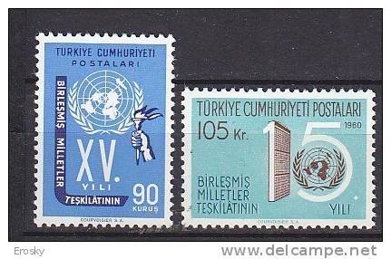 PGL AC257 - TURQUIE Yv N°1576/77 ** - Unused Stamps