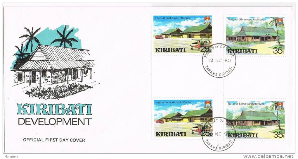 1779. Carta  F.D.C. TARAWA (Kiribati) 1980 - Kiribati (1979-...)