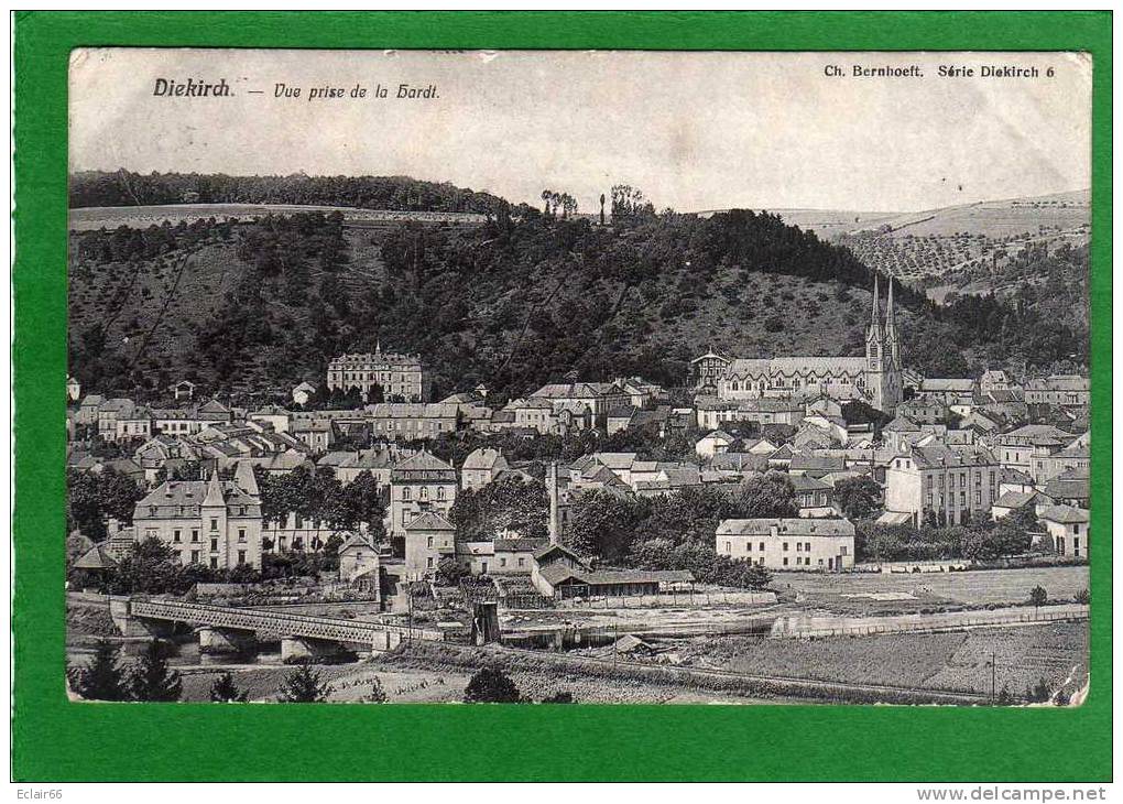 LUXEMBOURG Diekirch Vue Générale Prise De La Hardt II   CPA  Année 1911 - Diekirch