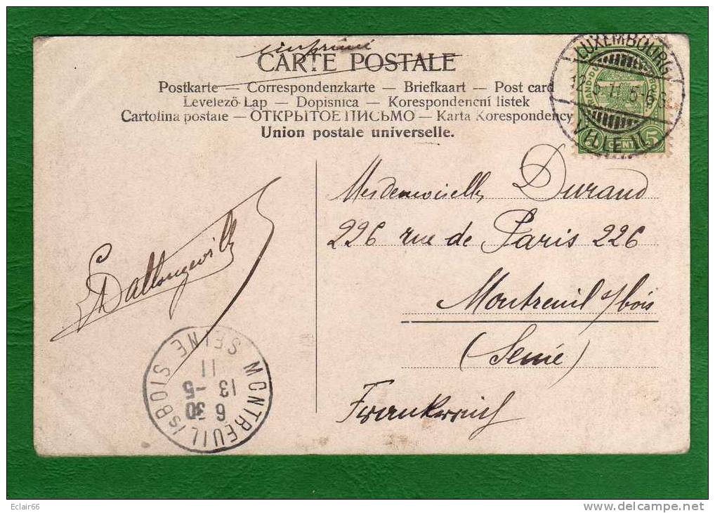 LUXEMBOURG Diekirch Vue Générale Prise De La Hardt II   CPA  Année 1911 - Diekirch