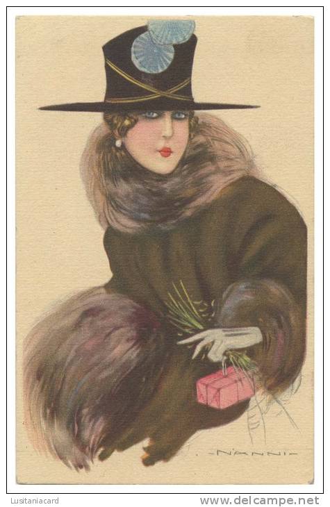 ITALY - ILLUSTRATEURS - «Nanni»-Femme (Nº 283-3) Carte Postale - Nanni