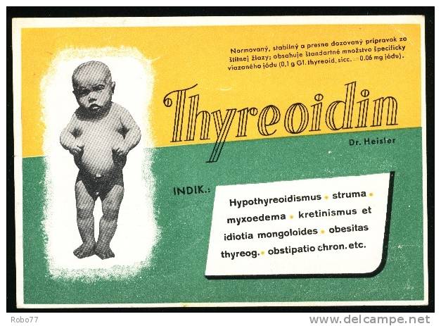 Czechoslovakia Postal Card. Pharmacy, Druggist, Chemist, Pharmaceutics.  Praha 1, 13.8.46. Thyreoidin.  (Zb05092) - Pharmazie