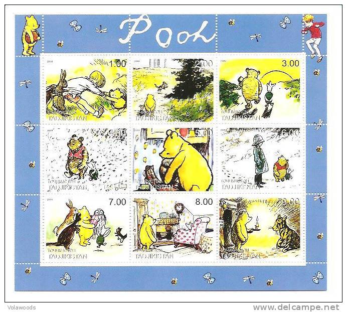 Tagikistan - Foglietto Nuovo: Winnie The Pooh - Tagikistan