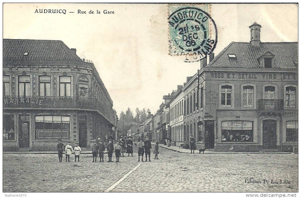 NORD PAS DE CALAIS - 62 - PAS DE CALAIS - AUDRUICQ - Rue De La Gare - Audruicq