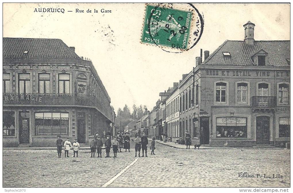 NORD PAS DE CALAIS - 62 - PAS DE CALAIS - AUDRUICQ - Rue De La Gare - Audruicq