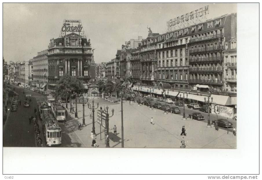 Bruxelles Place De Brouckère 1955 - Places, Squares