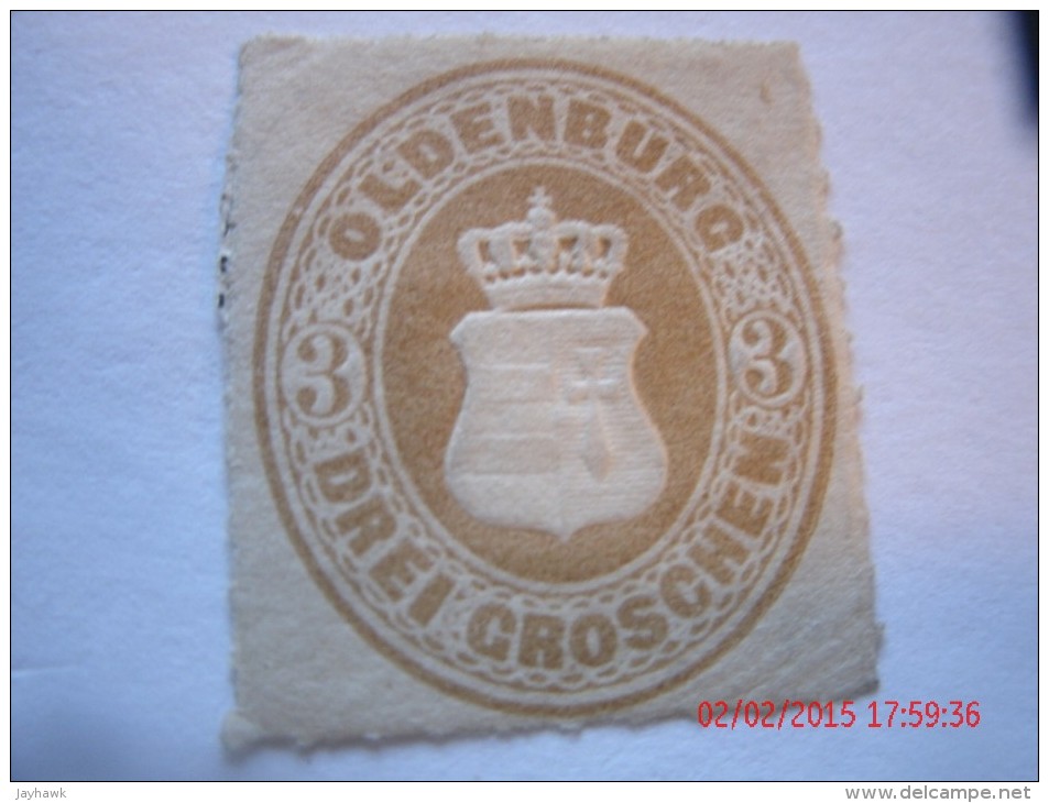 OLDENBURG, SCOTT# 20, 3g BISTER BROWN, MINT OGH - Oldenburg