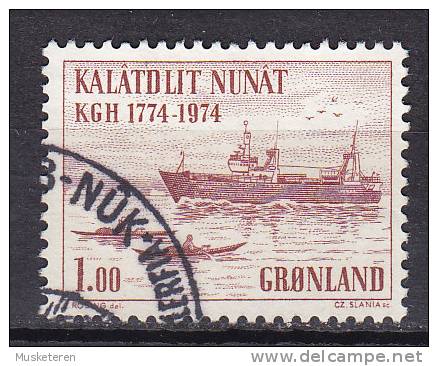 Greenland 1974 Mi. 88   1.00 Kr Königlicher Grönländischer Handel (KGH) Trawlerfischerei (Cz. Slania) - Usati